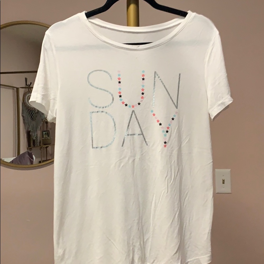 light weight white tee